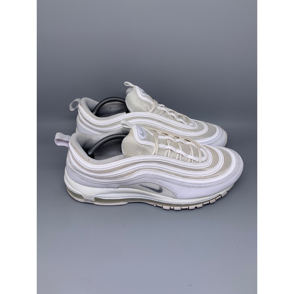 Nike Air Max 97 White Wolf Grey Running Shoes 921826-101 Men's Sz 12